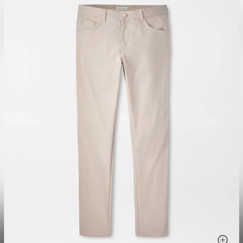 Peter Millar Crown Sport eb66 Performance Five-Pocket Pant in Khaki Size 33 x 33